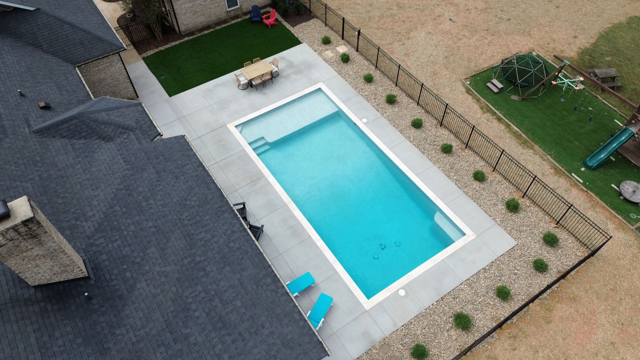Pool and landscaping